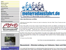 Tablet Screenshot of motorradausfahrt.de